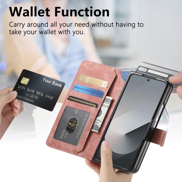 For Samsung Galax Z Fold7 5G CaseNeo MagSafe RFID Anti-theft Retro Leather Phone Case