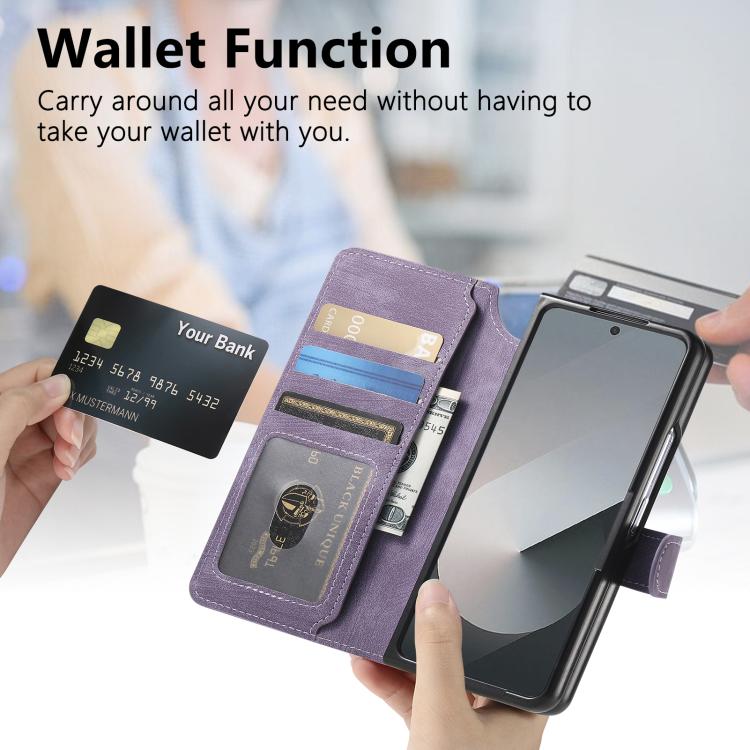 For Samsung Galax Z Fold7 5G CaseNeo MagSafe RFID Anti-theft Retro Leather Phone Case