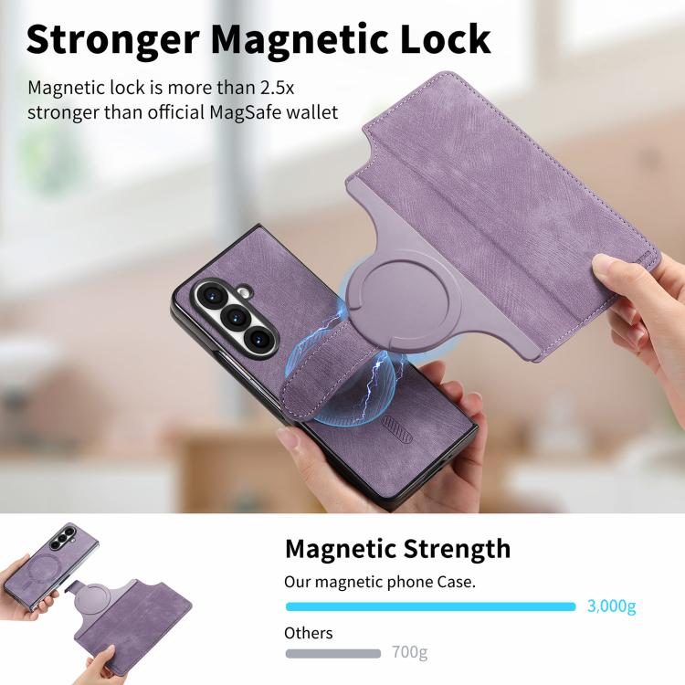 For Samsung Galax Z Fold7 5G CaseNeo MagSafe RFID Anti-theft Retro Leather Phone Case