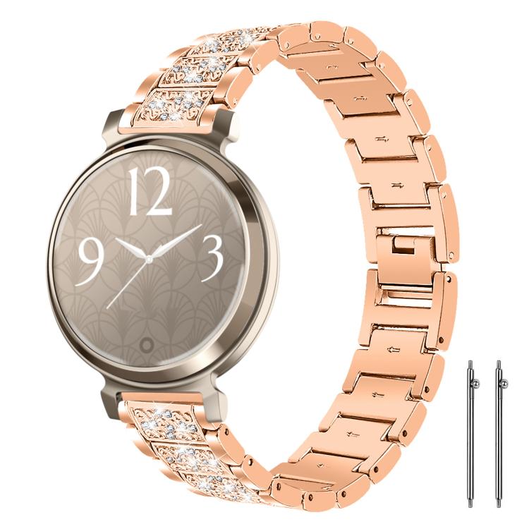14mm For Garmin Lily 2 xDfind Diamond Jewelry Steel Watch Band