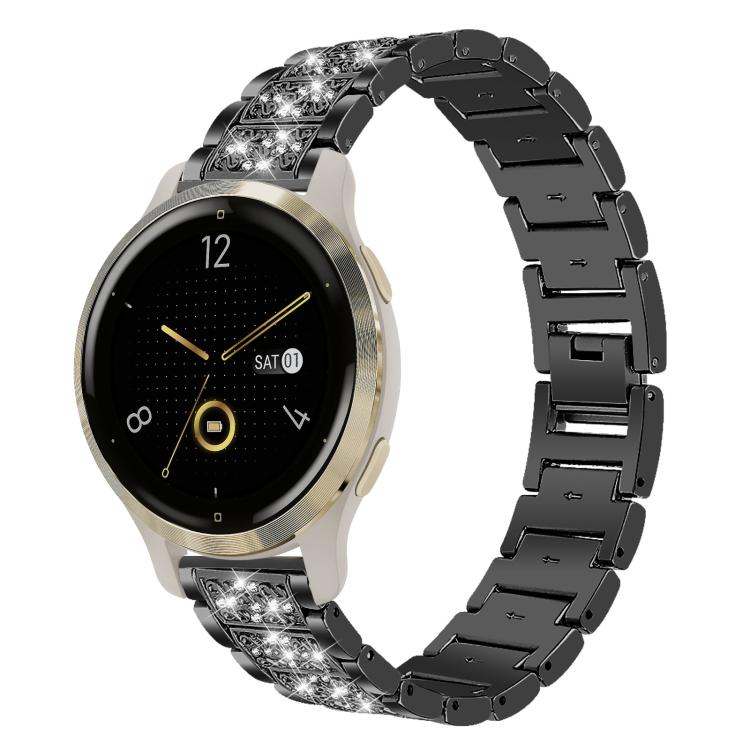 18mm For Garmin Venu 2S / vivoactive 4s/3s xDfind Diamond Jewelry Steel Watch Band