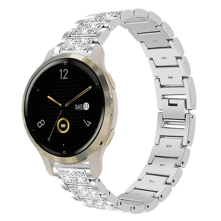18mm For Garmin Venu 2S / vivoactive 4s/3s xDfind Diamond Jewelry Steel Watch Band