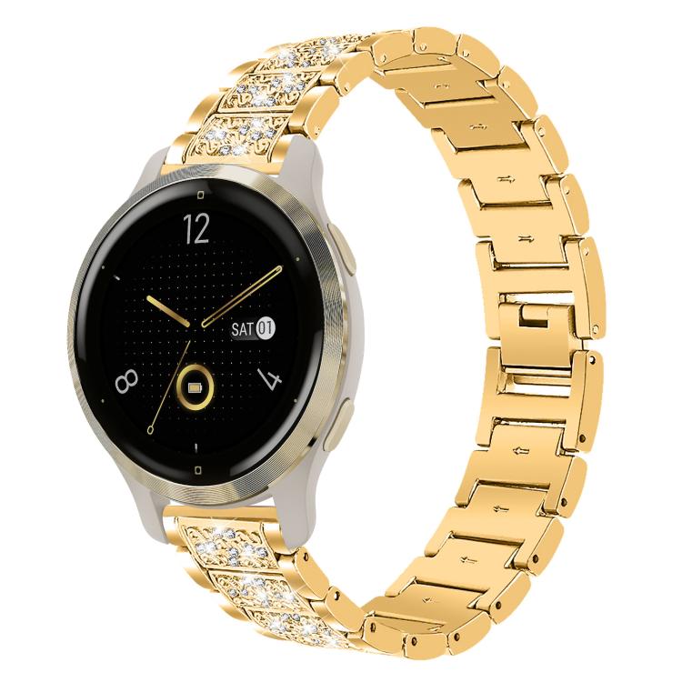 18mm For Garmin Venu 2S / vivoactive 4s/3s xDfind Diamond Jewelry Steel Watch Band