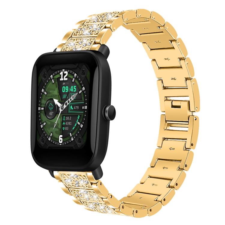 20mm For Amazfit Bip U / Lite / Bip 3 Pro xDfind Diamond Jewelry Steel Watch Band