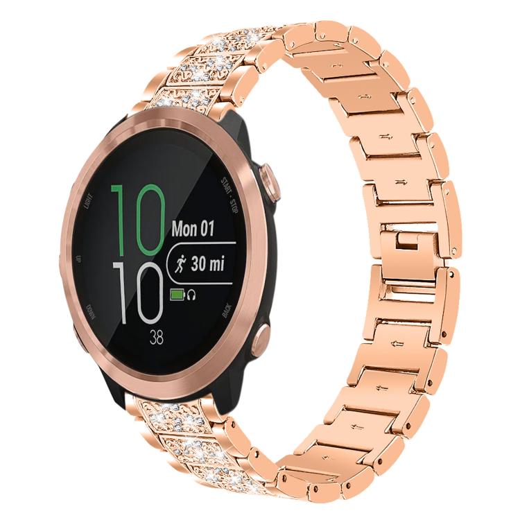20mm For Garmin Forerunner 570 42mm/245/645/158 xDfind Diamond Jewelry Steel Watch Band