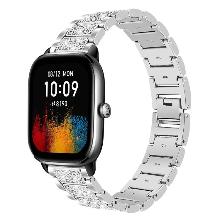 20mm For Amazfit GTS4 mini/GTS3/2/2E/GT2 mini xDfind Diamond Jewelry Steel Watch Band