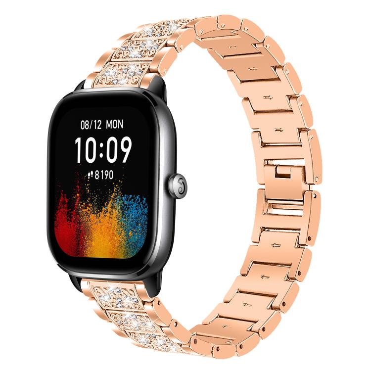 20mm For Amazfit GTS4 mini/GTS3/2/2E/GT2 mini xDfind Diamond Jewelry Steel Watch Band