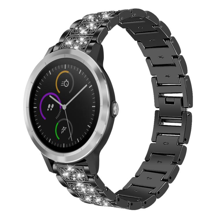 20mm For Garmin GarminMove Sport / vivoactive3 xDfind Diamond Jewelry Steel Watch Band