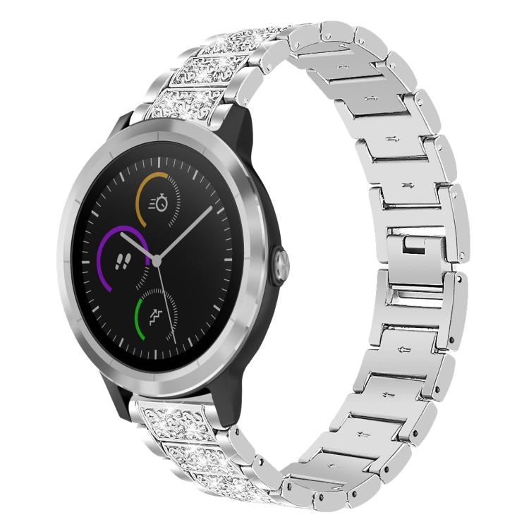 20mm For Garmin GarminMove Sport / vivoactive3 xDfind Diamond Jewelry Steel Watch Band