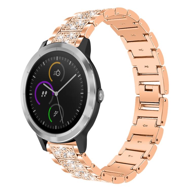 20mm For Garmin GarminMove Sport / vivoactive3 xDfind Diamond Jewelry Steel Watch Band