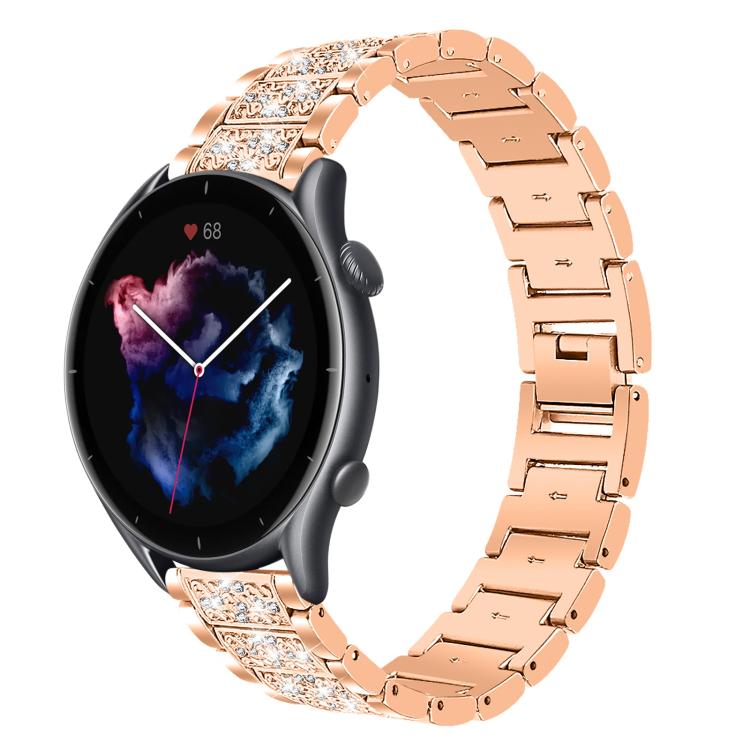 22mm For Amazfit GTR 4/3/3 Pro/Bip6/Bip5 xDfind Diamond Jewelry Steel Watch Band