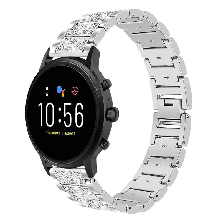 22mm For Fossil Gen 5 Carlyle/Julianna/Garrett xDfind Diamond Jewelry Steel Watch Band