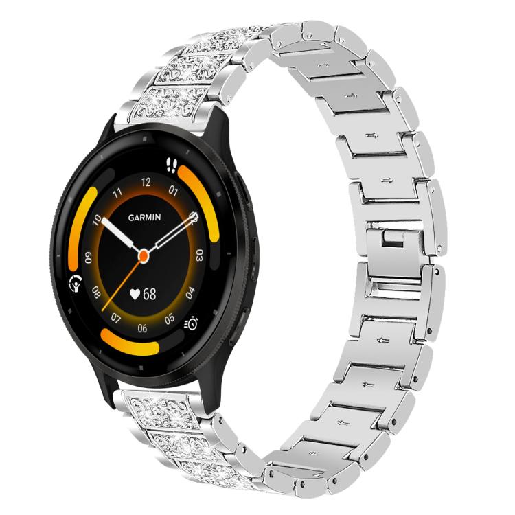 22mm For Garmin Venu 3 / vivoactive4 xDfind Diamond Jewelry Steel Watch Band