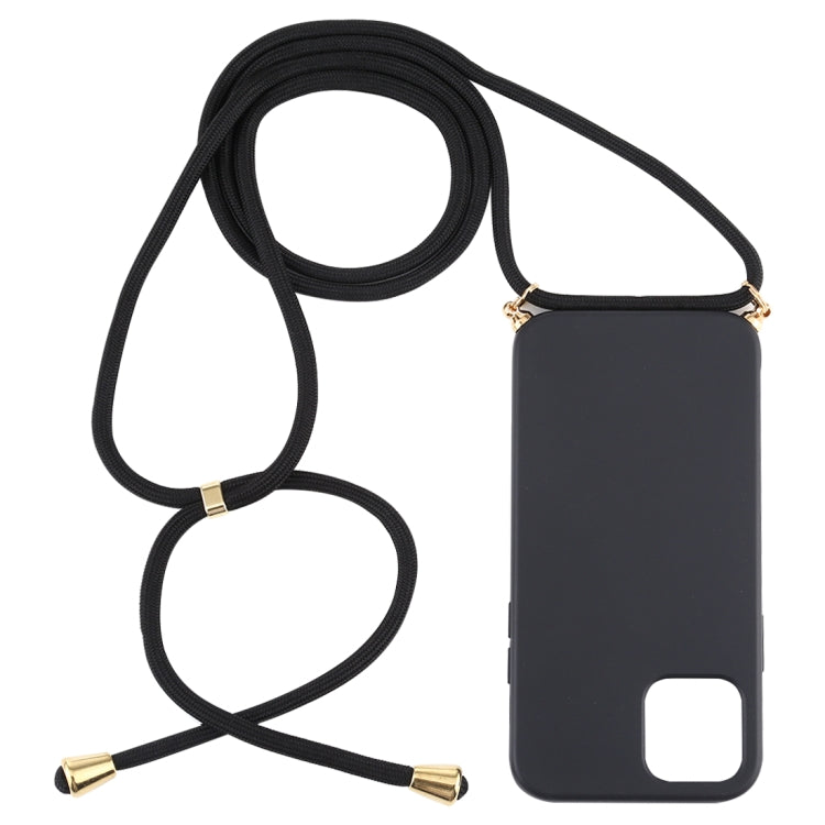 For iPhone 12 / 12 Pro Wheat TPU Protective Case with Lanyard