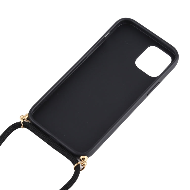 For iPhone 12 / 12 Pro Wheat TPU Protective Case with Lanyard