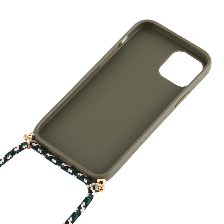 For iPhone 12 / 12 Pro Wheat TPU Protective Case with Lanyard