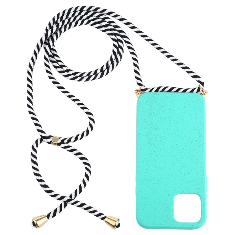 For iPhone 12 / 12 Pro Wheat TPU Protective Case with Lanyard