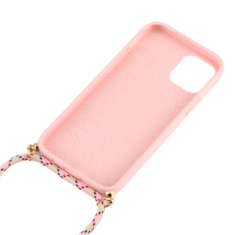 For iPhone 12 / 12 Pro Wheat TPU Protective Case with Lanyard