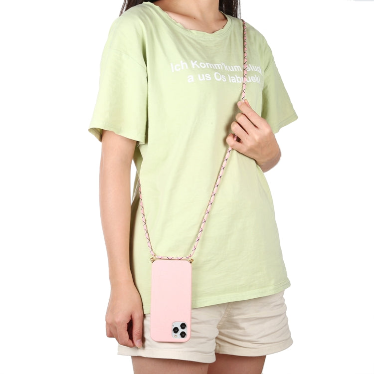 For iPhone 12 / 12 Pro Wheat TPU Protective Case with Lanyard