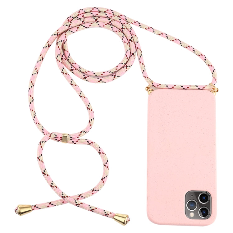 For iPhone 12 Pro Max Wheat TPU Protective Case with Lanyard
