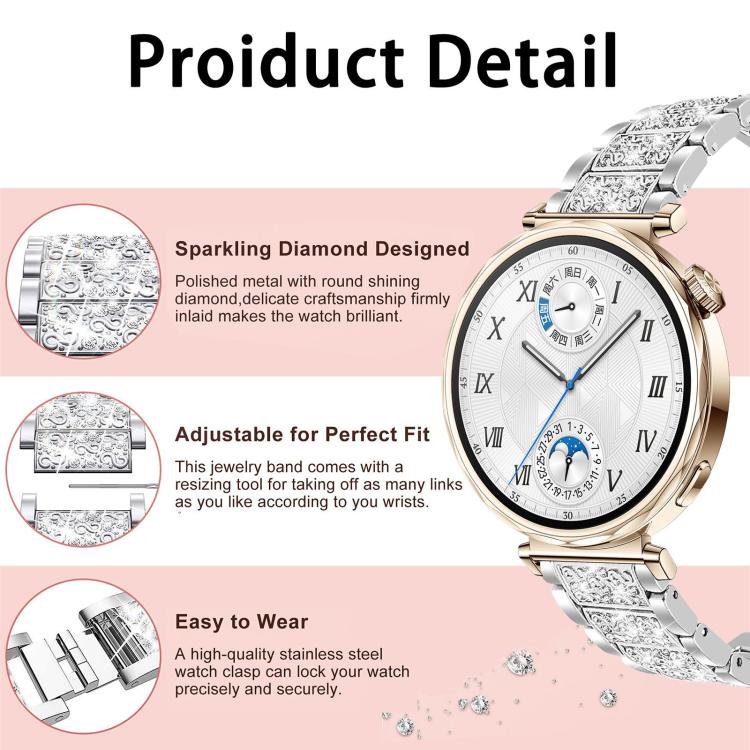 12mm xDfind Diamond Jewelry Steel Watch Band