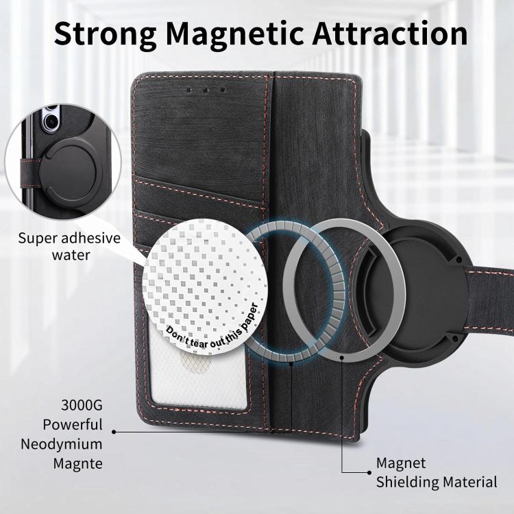 For Samsung Galax Z Fold7 5G Retro MagSafe Magnetic Zipper Wallet Leather Phone Case