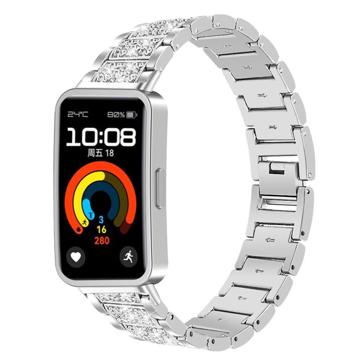 For Huawei Band 10 / 9 / 8 14mm xDfind Diamond Jewelry Stainless Steel Watch Band