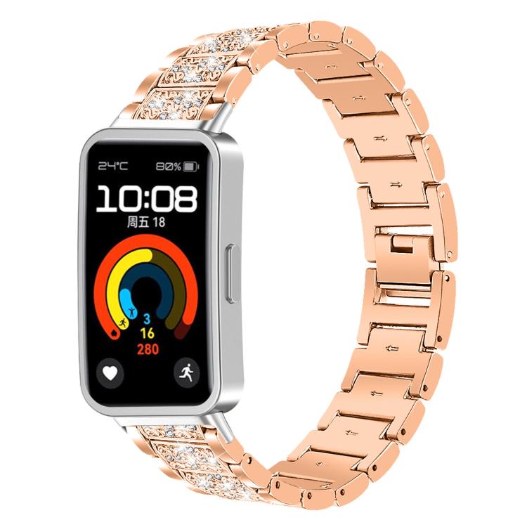 For Huawei Band 10 / 9 / 8 14mm xDfind Diamond Jewelry Stainless Steel Watch Band