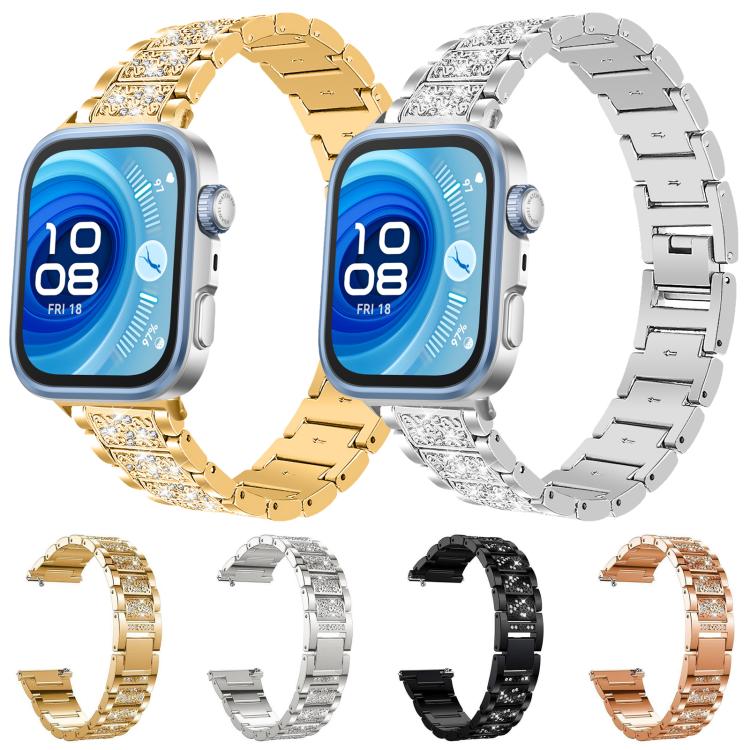 For Huawei Band 10 / 9 / 8 14mm xDfind Diamond Jewelry Stainless Steel Watch Band