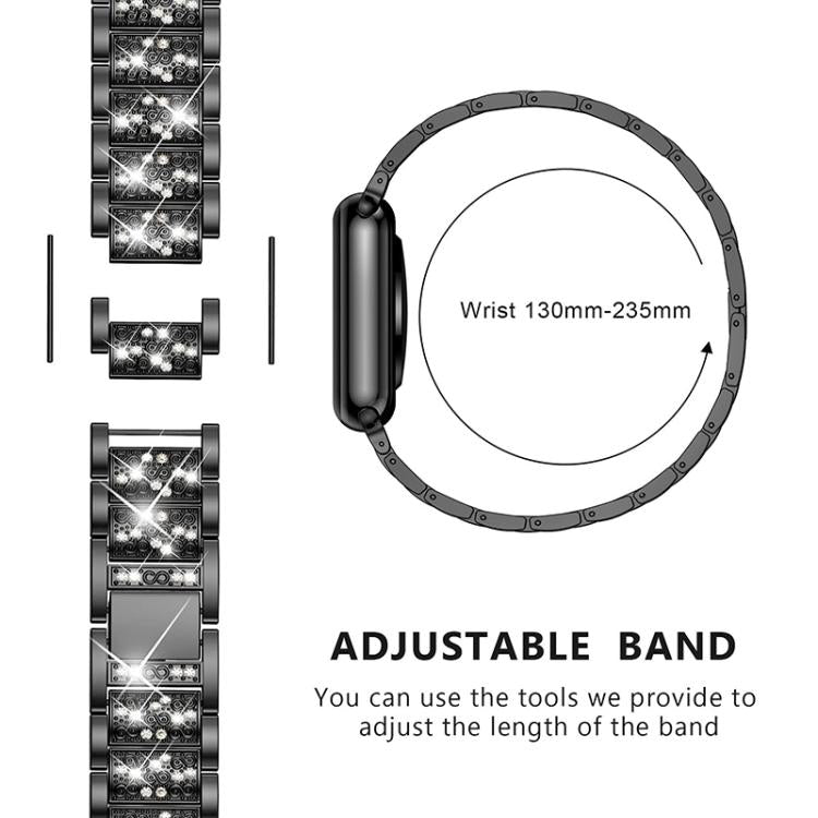 For Apple Watch 42 / 44 / 45 / 46 / 49mm xDfind Diamond Jewelry Stainless Steel Watch Band