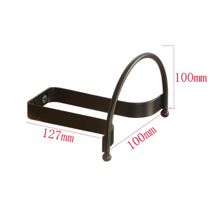 4pcs/Pcak Wall Mounted Cowboy Hat Storage Rack Multifunctional Hat Display Organizer - Black