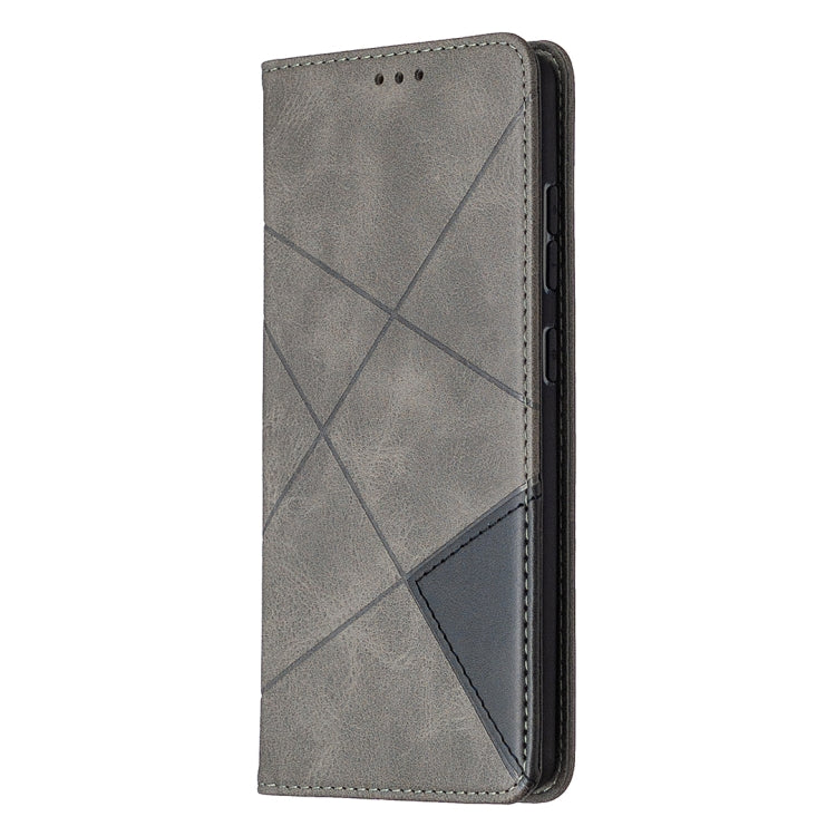 For Samsung Galaxy S20 FE 5G / S20 Lite Rhombus Texture Horizontal Flip Magnetic Leather Case with Holder & Card Slots