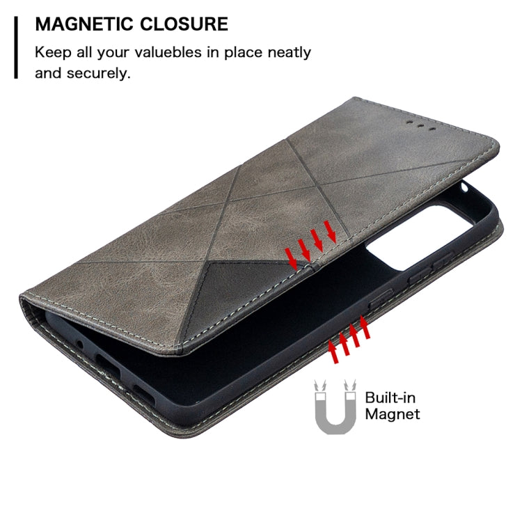 For Samsung Galaxy S20 FE 5G / S20 Lite Rhombus Texture Horizontal Flip Magnetic Leather Case with Holder & Card Slots