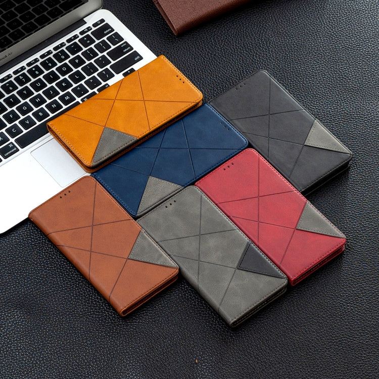 For Samsung Galaxy S20 FE 5G / S20 Lite Rhombus Texture Horizontal Flip Magnetic Leather Case with Holder & Card Slots