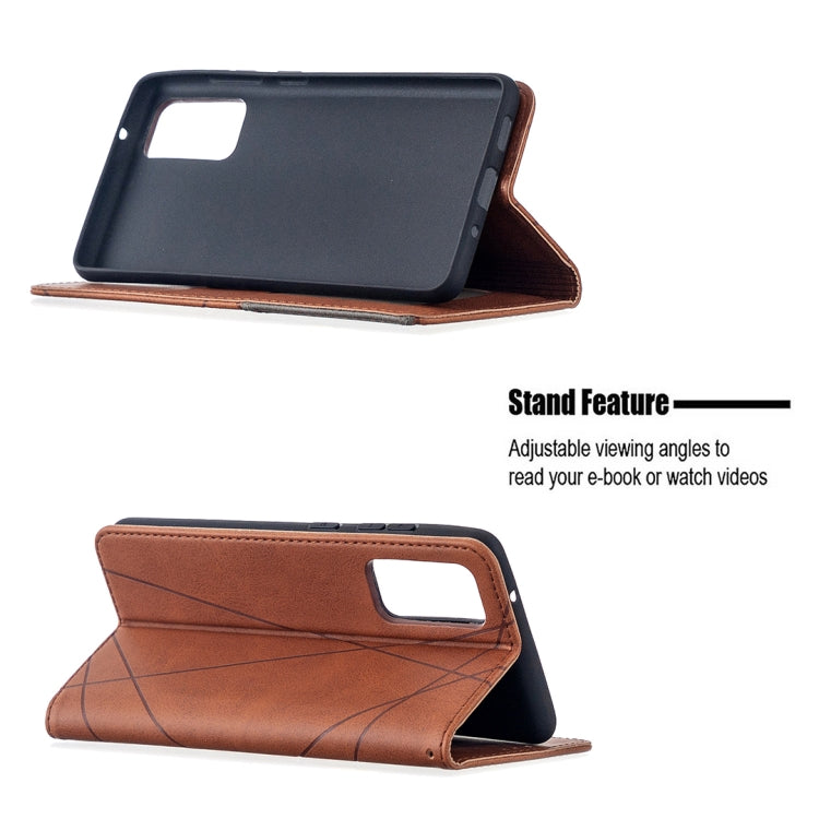 For Samsung Galaxy S20 FE 5G / S20 Lite Rhombus Texture Horizontal Flip Magnetic Leather Case with Holder & Card Slots