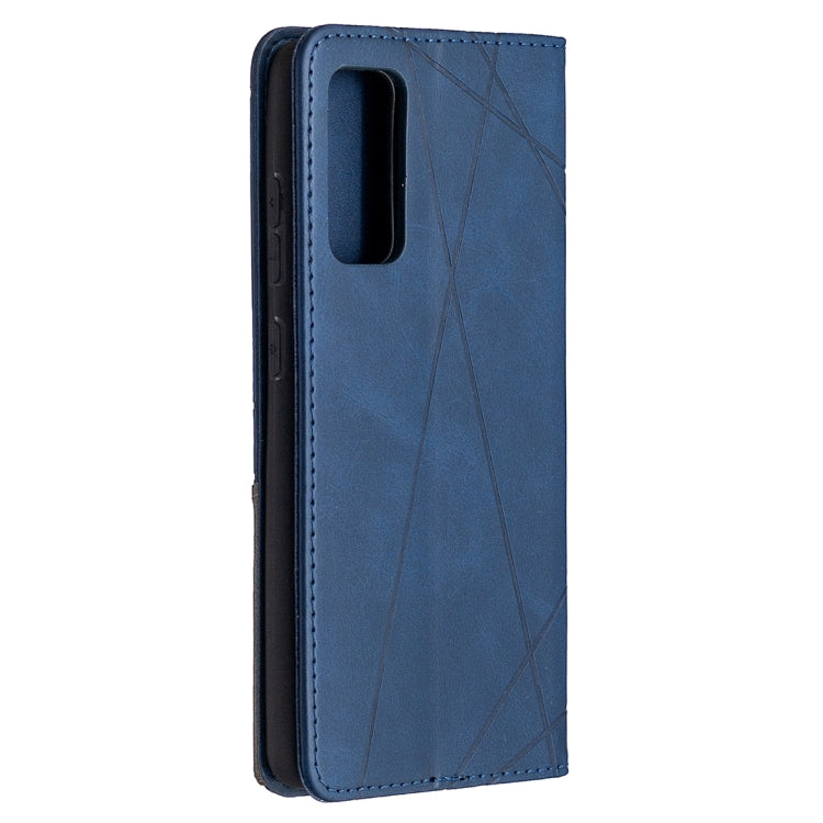 For Samsung Galaxy S20 FE 5G / S20 Lite Rhombus Texture Horizontal Flip Magnetic Leather Case with Holder & Card Slots