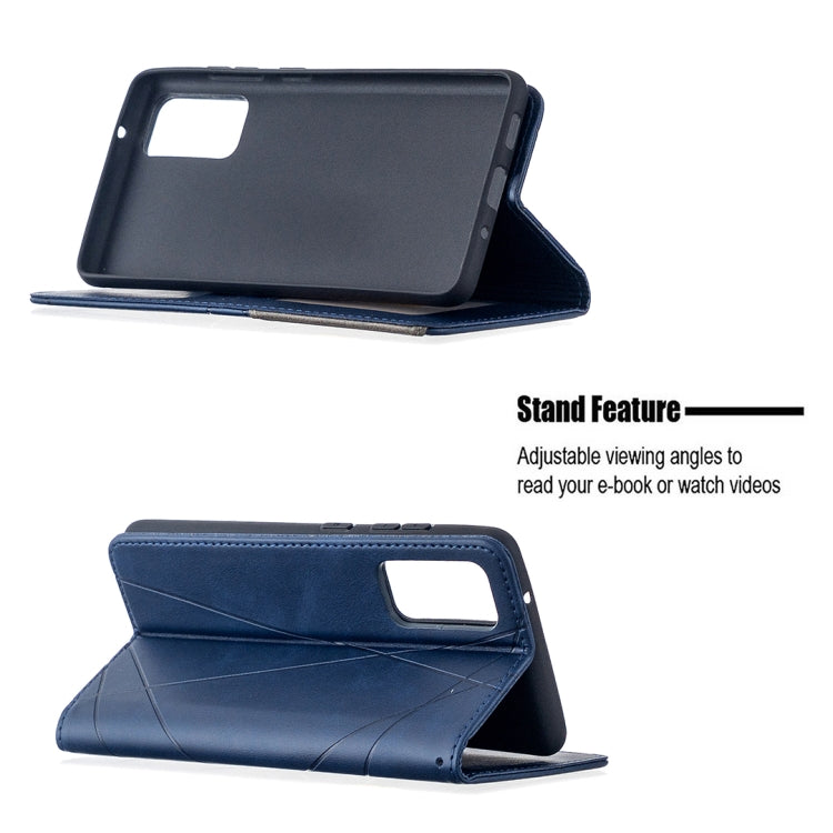 For Samsung Galaxy S20 FE 5G / S20 Lite Rhombus Texture Horizontal Flip Magnetic Leather Case with Holder & Card Slots