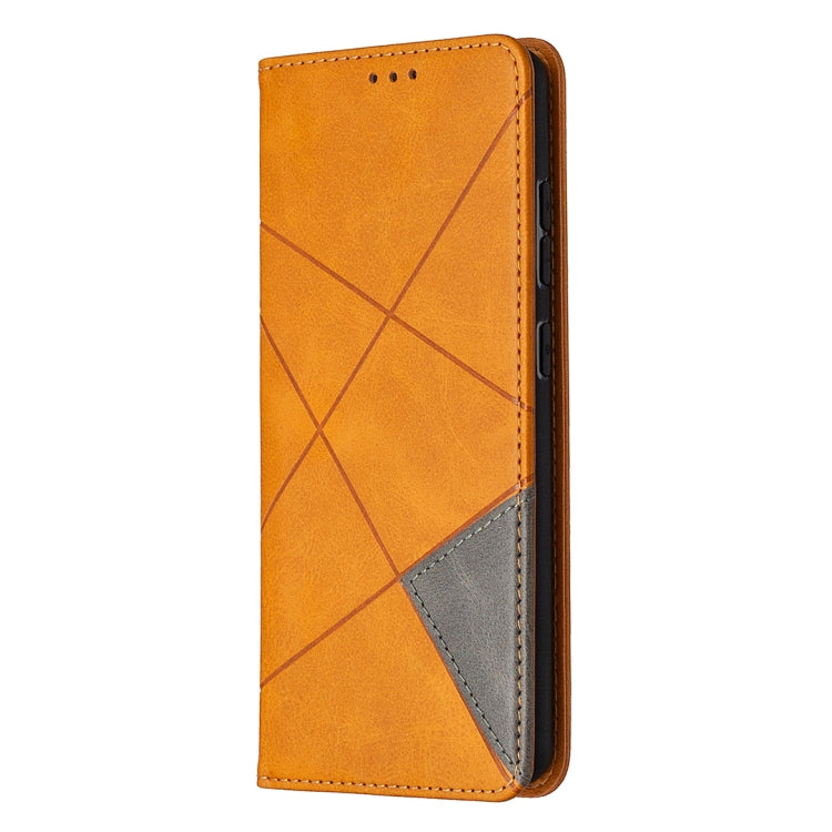 For Samsung Galaxy S20 FE 5G / S20 Lite Rhombus Texture Horizontal Flip Magnetic Leather Case with Holder & Card Slots