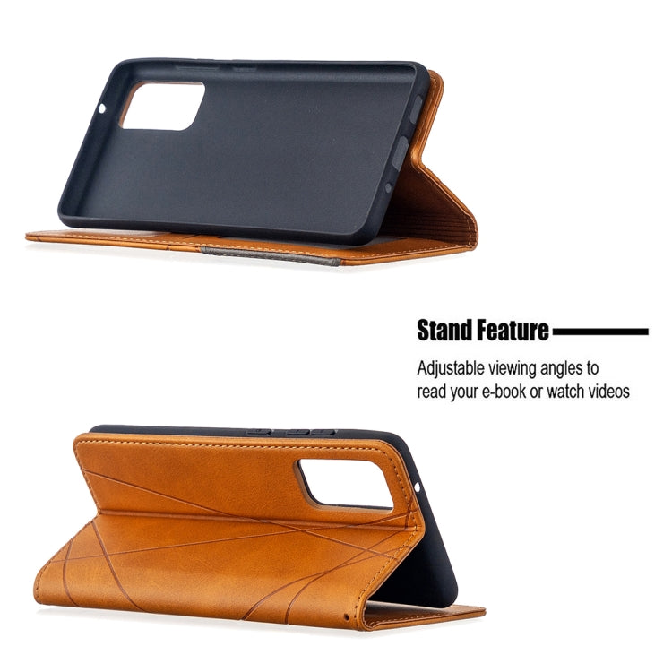 For Samsung Galaxy S20 FE 5G / S20 Lite Rhombus Texture Horizontal Flip Magnetic Leather Case with Holder & Card Slots