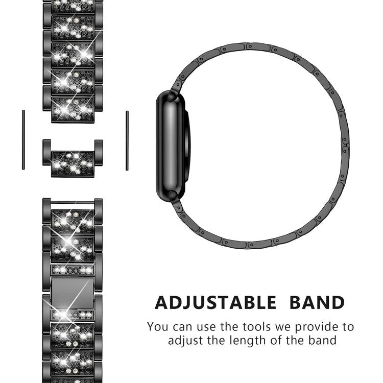 For Samsung Galaxy Fit3 xDfind Diamond Jewelry Stainless Steel Watch Band