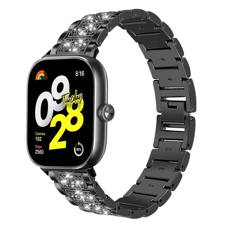 For Xiaomi Band 10 Pro / 9 Pro / Redmi Watch 6 xDfind Diamond Jewelry Stainless Steel Watch Band