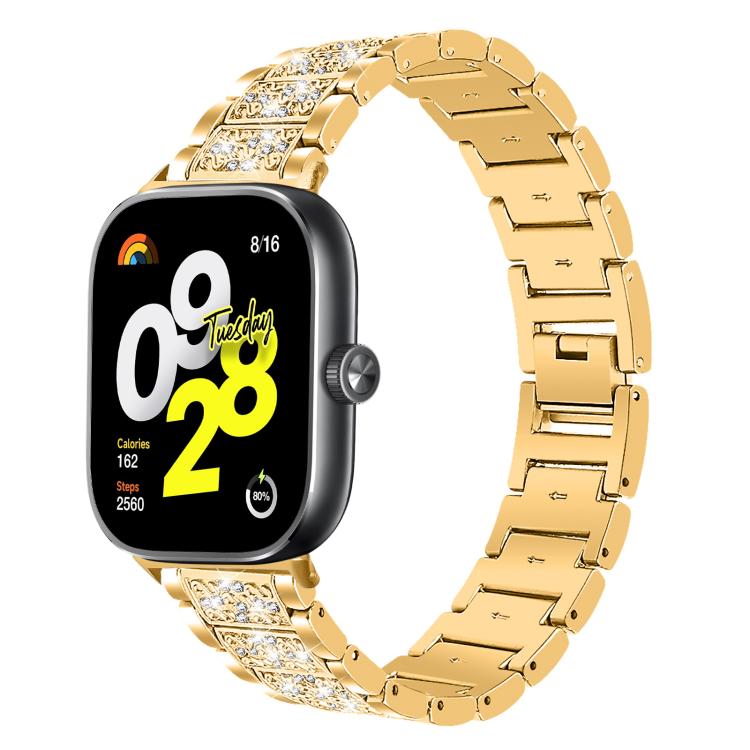 For Xiaomi Band 10 Pro / 9 Pro / Redmi Watch 6 xDfind Diamond Jewelry Stainless Steel Watch Band