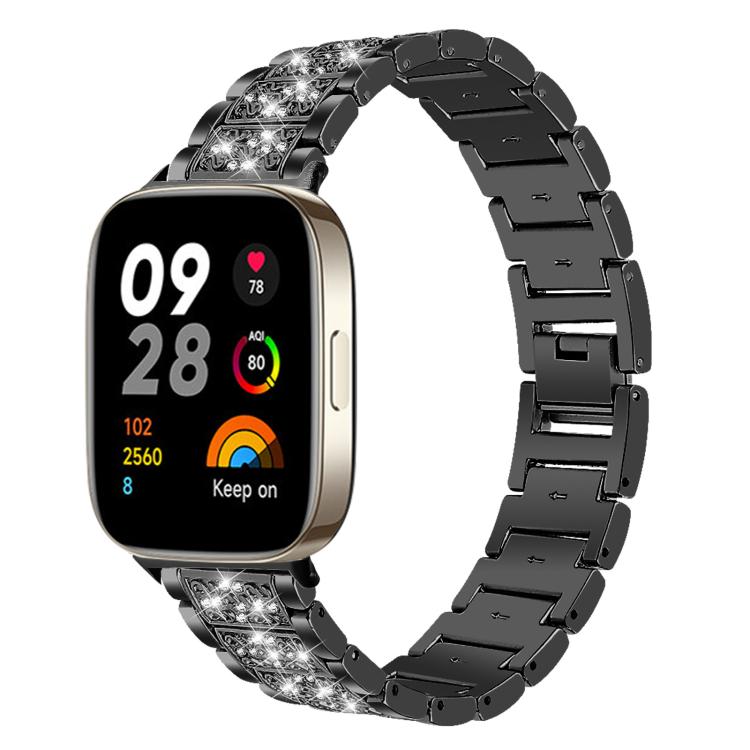 For Redmi Watch 3 20mm xDfind Diamond Jewelry Stainless Steel Watch Band