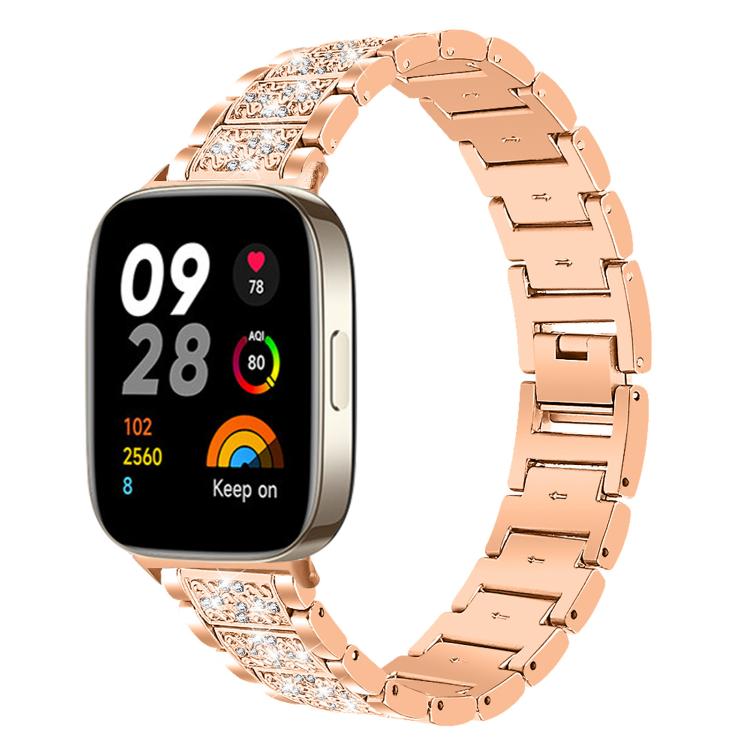 For Redmi Watch 3 20mm xDfind Diamond Jewelry Stainless Steel Watch Band