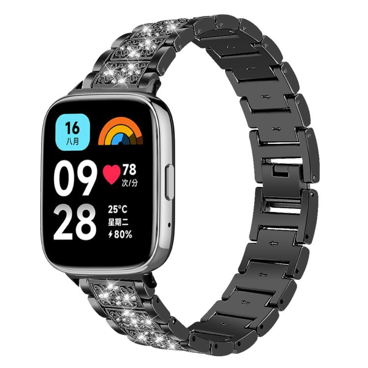 For Redmi Watch 3 Active / Lite 20mm xDfind Diamond Jewelry Stainless Steel Watch Band