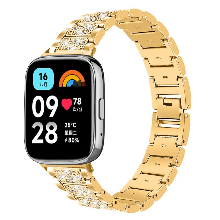 For Redmi Watch 3 Active / Lite 20mm xDfind Diamond Jewelry Stainless Steel Watch Band