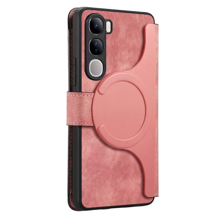 For vivo V40 Lite / V30e CaseNeo MagSafe RFID Anti-theft Zipper Wallet Retro Leather Phone Case