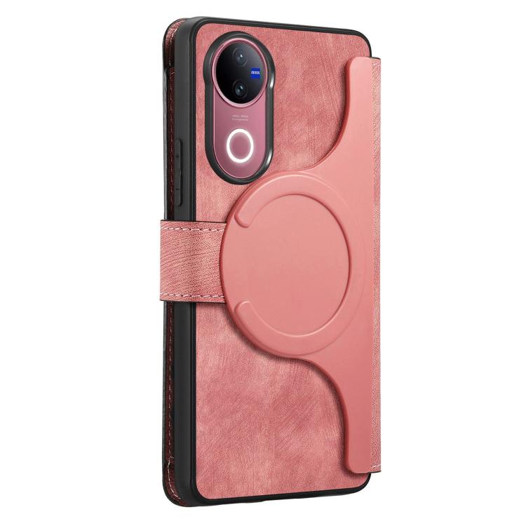 For vivo V50 CaseNeo MagSafe RFID Anti-theft Zipper Wallet Retro Leather Phone Case