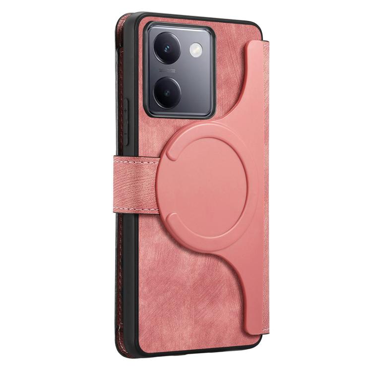 For vivo Y300+ / Y200 Pro CaseNeo MagSafe RFID Anti-theft Zipper Wallet Retro Leather Phone Case