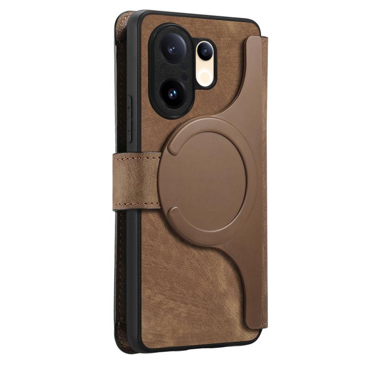 For vivo S30 Pro mini CaseNeo MagSafe RFID Anti-theft Zipper Wallet Retro Leather Phone Case